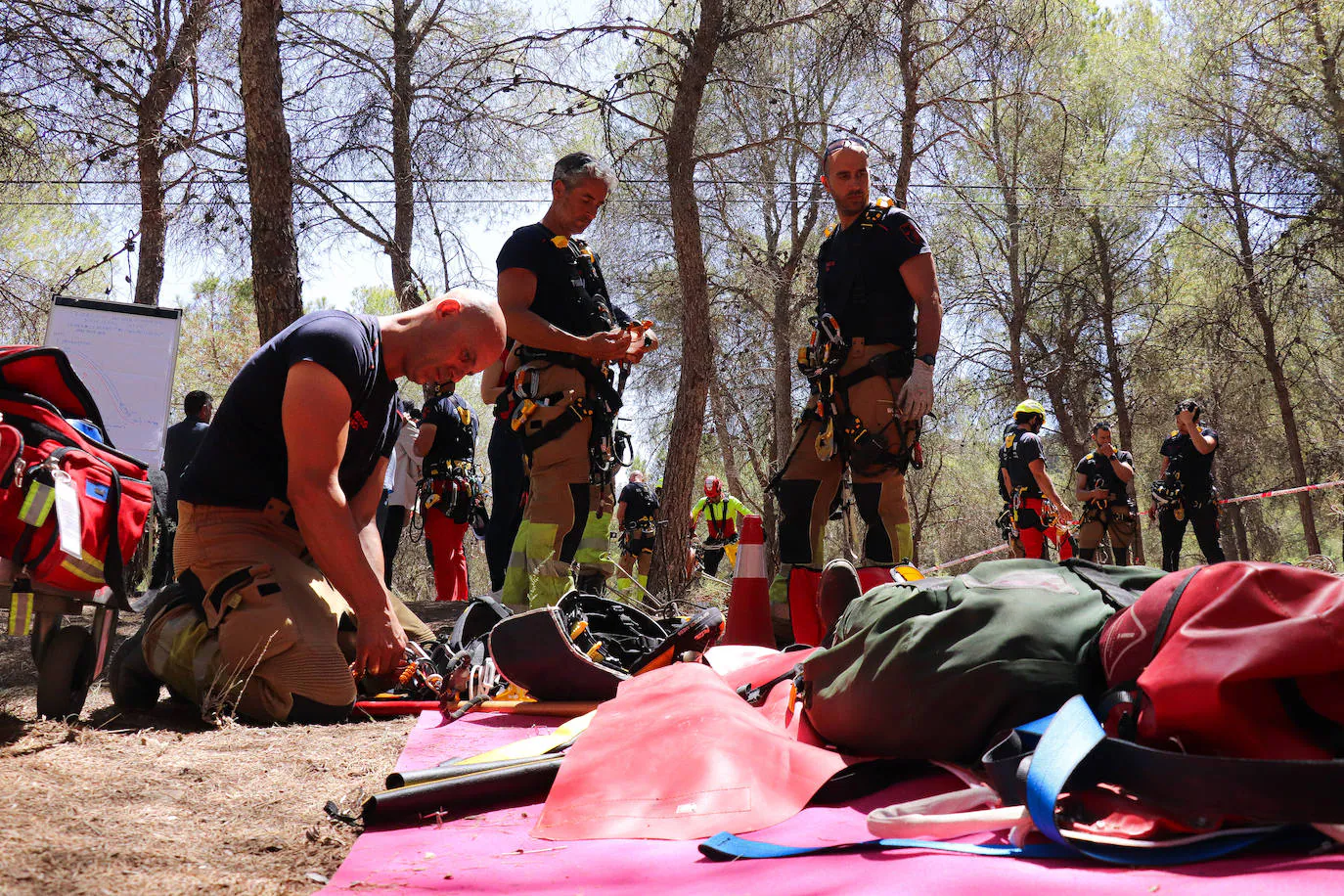 El Valle y la Catedral, escenarios de dos simulacros de rescate