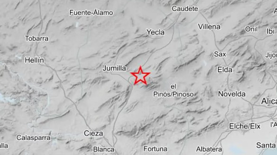 Jumilla registra un terremoto esta madrugada