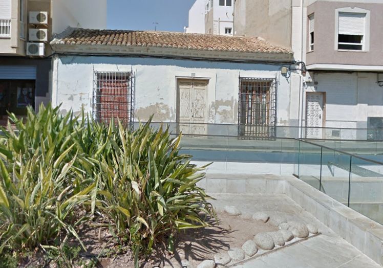 Vivienda de planta baja que había antes sobre el mismo solar donde han tenido lugar los hallazgos.