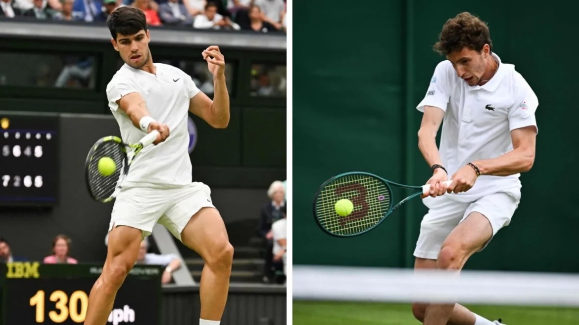 Horario y donde ver el próximo partido entre Alcaraz y Humbert de los octavos en Wimbledon