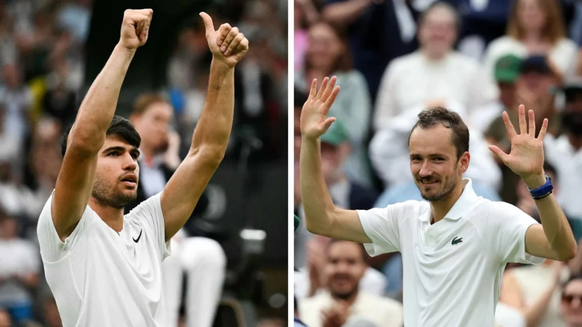 A qué hora juega Alcaraz la semifinal de Wimbledon contra Medvedev y dónde verla