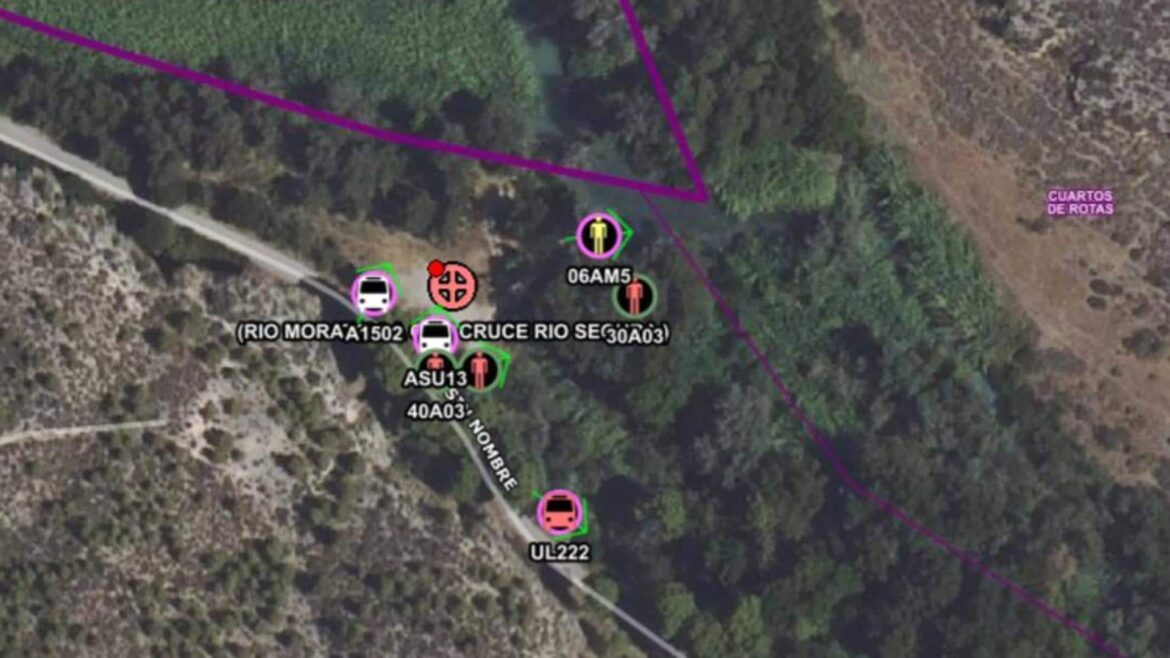 Atienden a un hombre, una mujer y dos niños tras ser arrastrados por el río en Calasparra