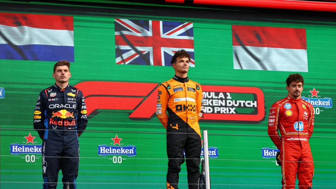 Norris deja a Verstappen sin fiesta en casa del neerlandés