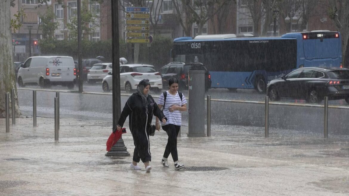 El cambio de tiempo que llega a la Región de Murcia: lluvias casi toda la semana
