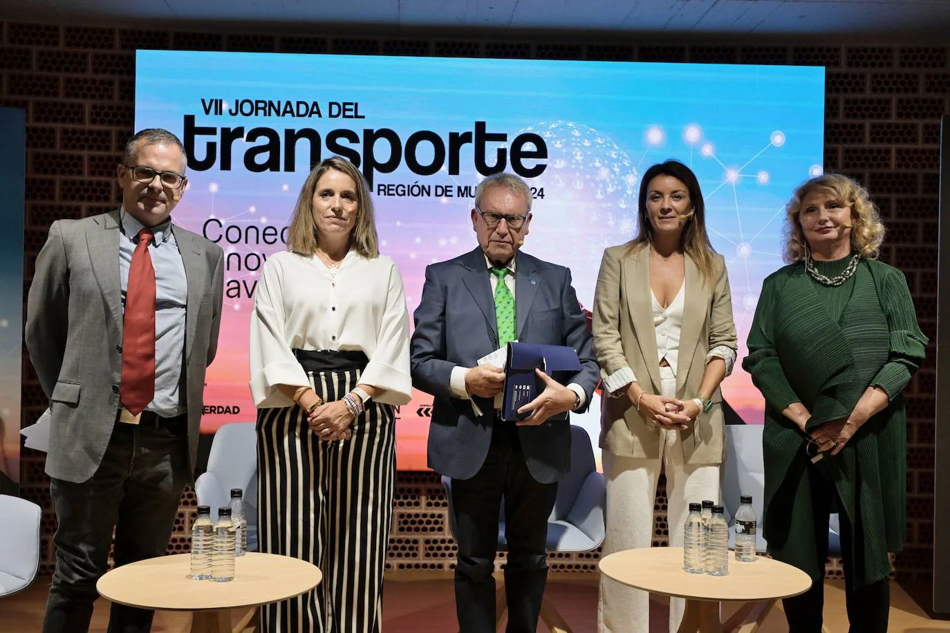 Eva Melenchón, Pedro Conejero, Mercedes Pérez y Carmen Campillo durante el evento.