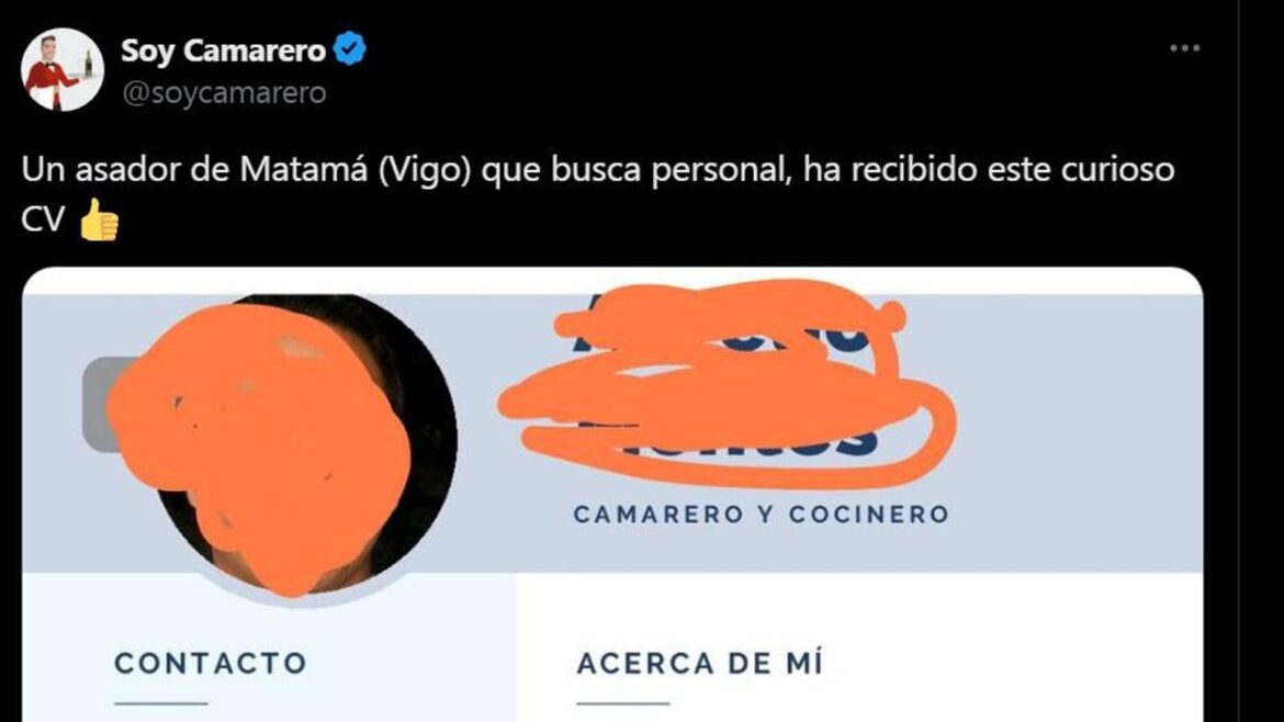 El curioso currículum recibido por un asador de Vigo: «Me enrollé con la mujer del dueño, ahí no llaméis»