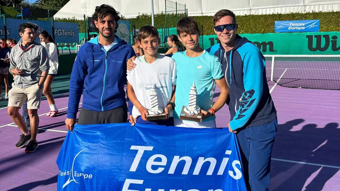 Jaime Alcaraz, campeón en dobles de un torneo del Tennis Europe Junior Tour