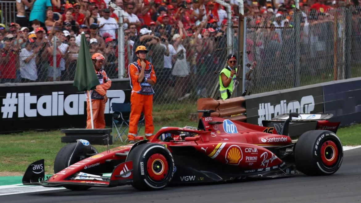 Éxtasis de Leclerc y Ferrari en Monza frente a McLaren
