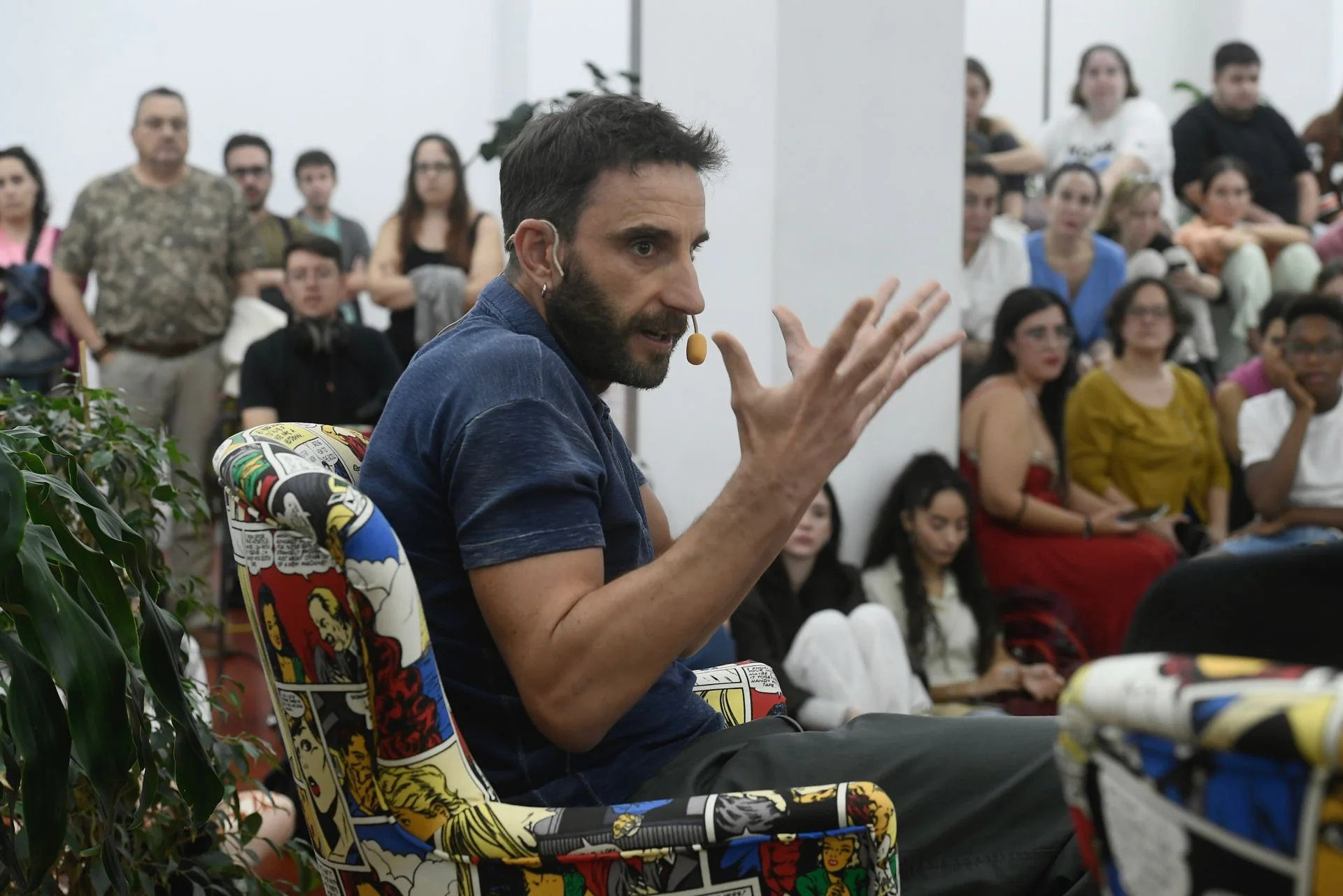 Dani Rovira, en la Biblioteca Regional