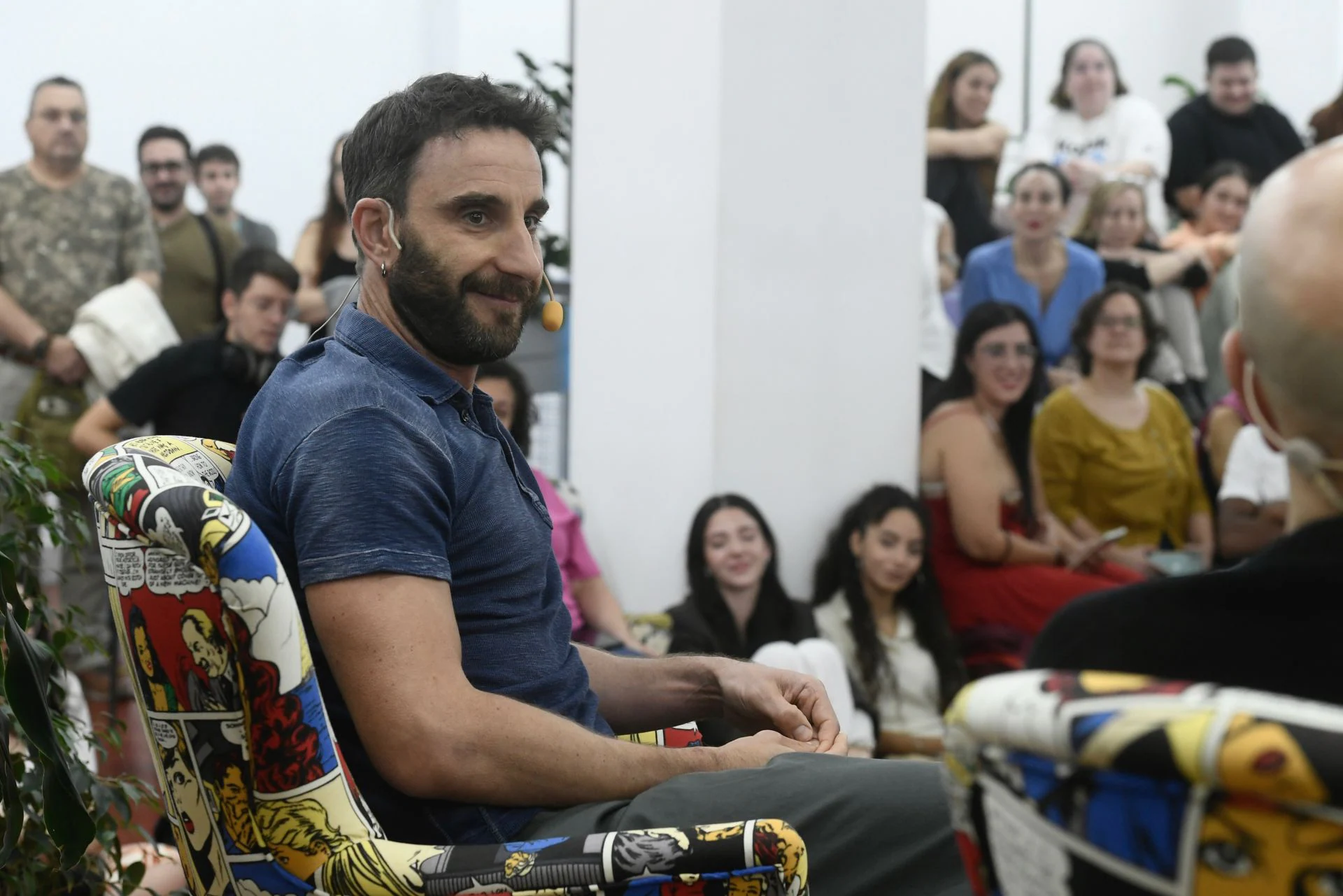 Dani Rovira, en la Biblioteca Regional