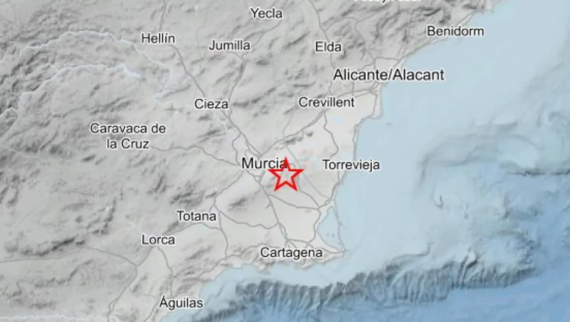 Un terremoto de 2.4 de magnitud sacude Murcia