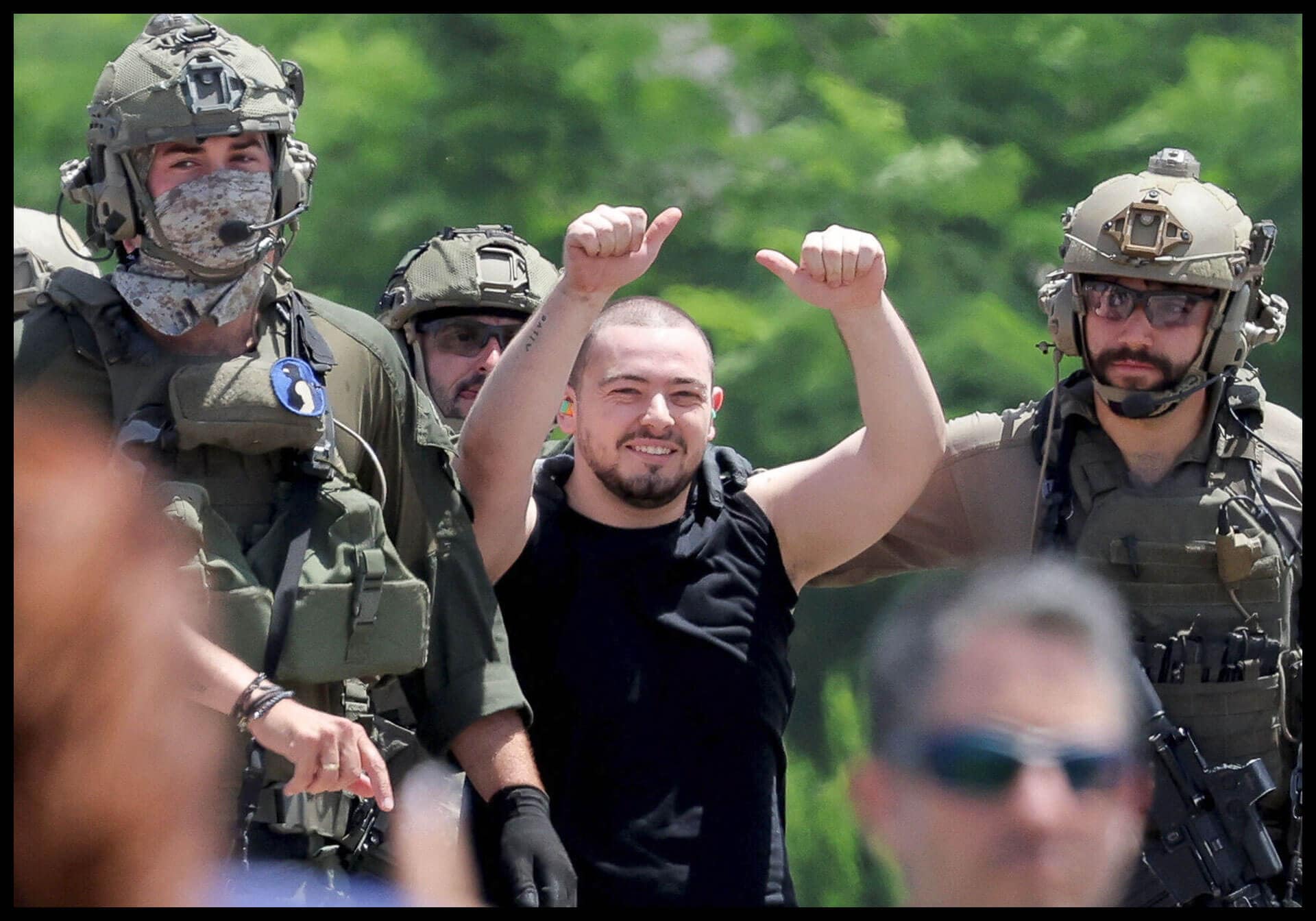 Almog Meir Jan, un rehén liberado,