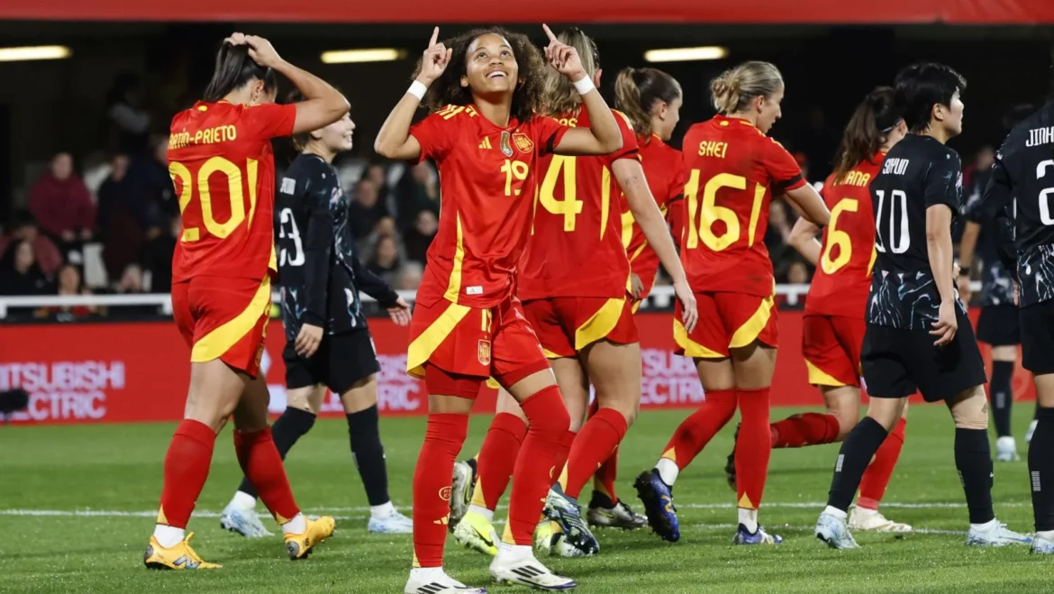 España brilla en el Cartagonova con una goleada a Corea del Sur