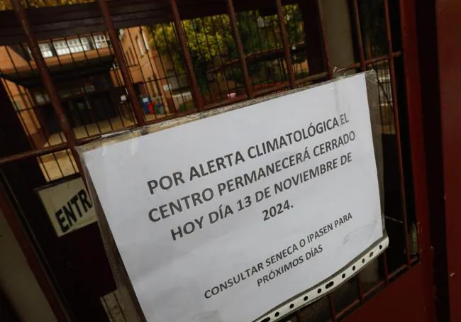 Locales cerrados por la alerta meteorológica