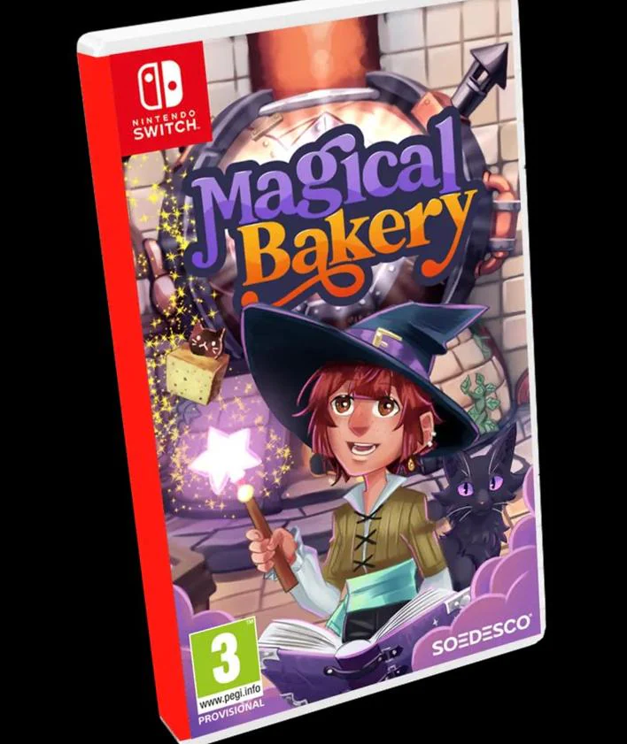 Imagen secundaria 2 - Capturas de pantalla de 'Magical Bakery' y caja de la edición para Nintendo Switch.