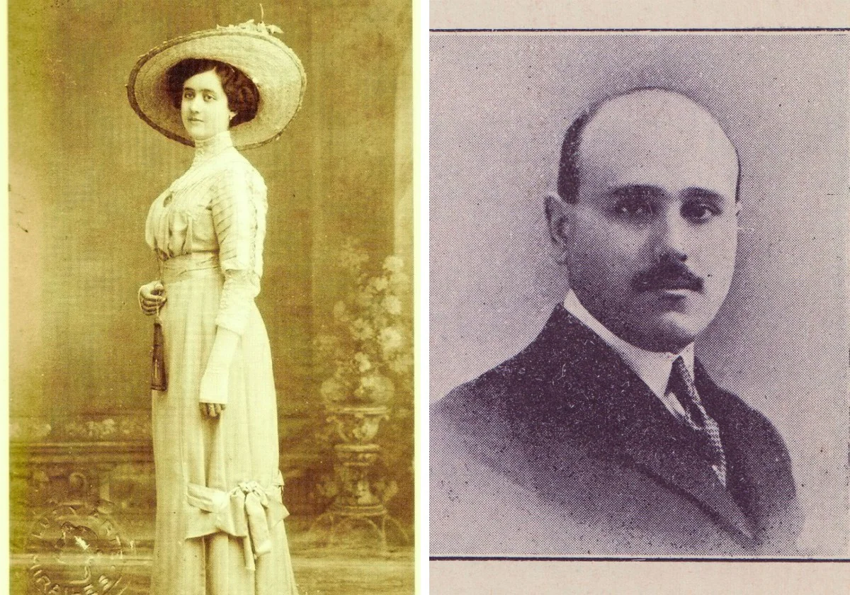 Marcelina Alegría y Juan Guerrero Ruiz, Secretario del Ayuntamiento de Murcia (año 1926).