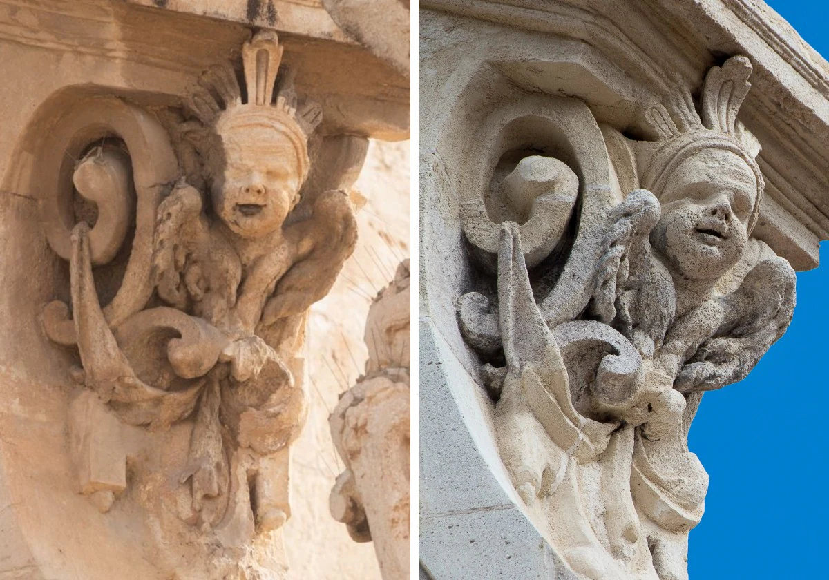 El antes y el después de la Catedral de Murcia, en imágenes