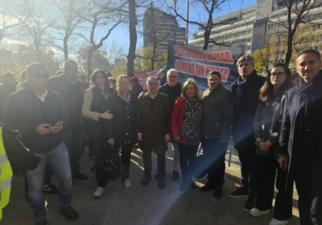 Representantes del sector pesquero protestan en Madrid contra la propuesta del arrastre en el Mediterráneo