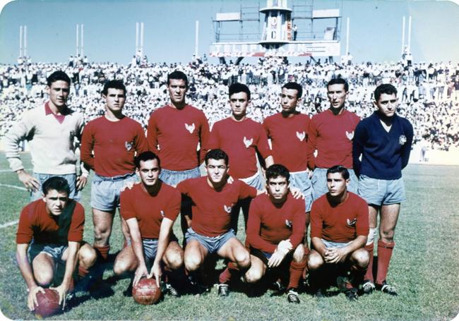 Años 60. Foto del Imperial ante la UD Cartagenera el 11 de septiembre de 1960.