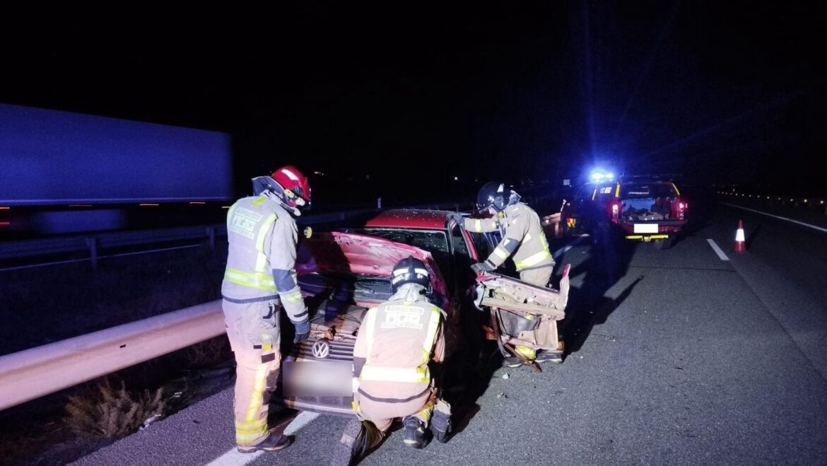 Un herido en un accidente con kamikaze en Puerto Lumbreras