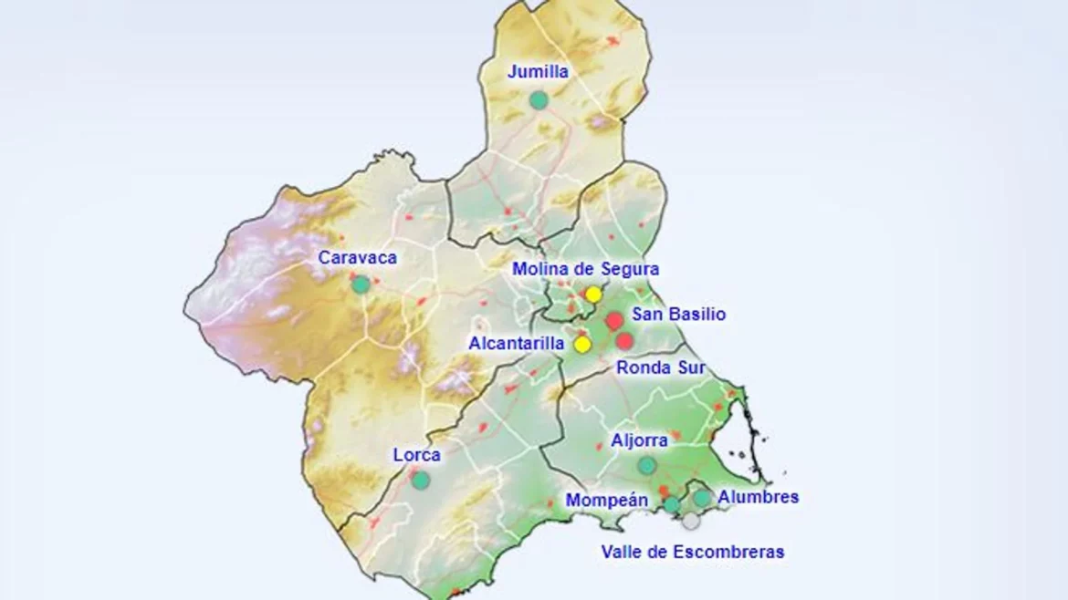 La calidad del aire vuelve a ser «desfavorable» en Murcia