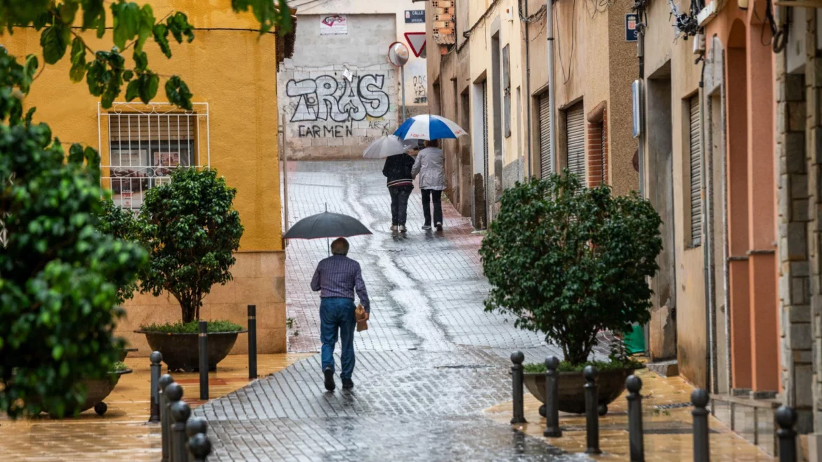 Aemet prevé lluvias en gran parte de la Región de Murcia esta semana