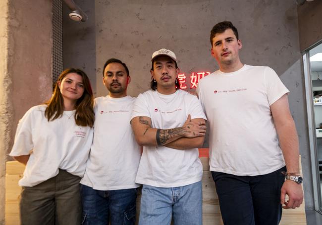 El equipo de Madre Tigre: Cristina Gil de la Torre, David Zapata, Jie Lin Wu y Fernando Miralles de Imperial.