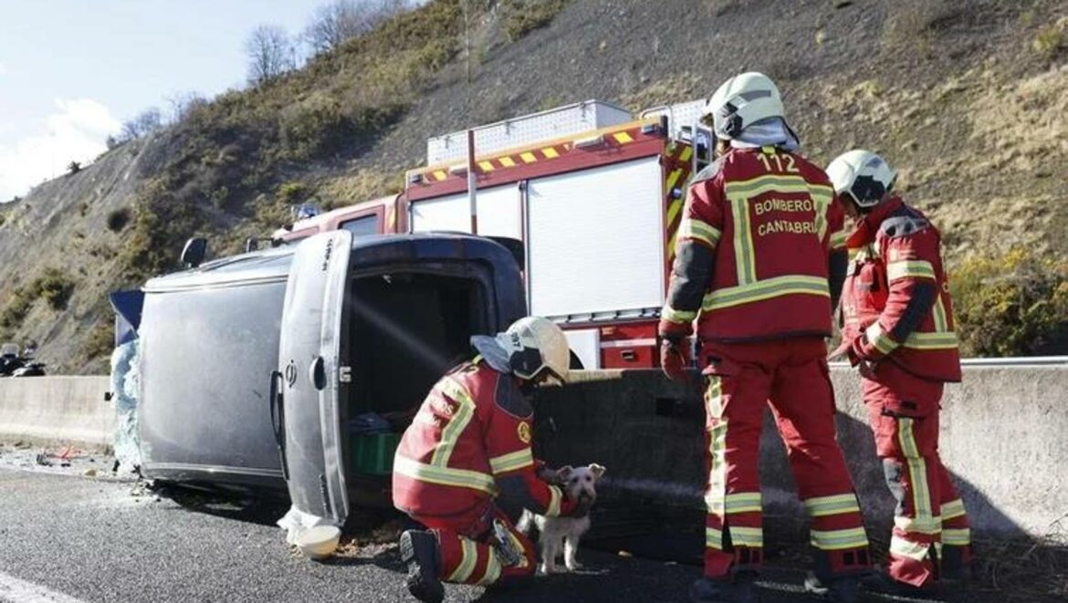 Fallece una mujer de 70 años atropellada tras un accidente múltiple por una granizada en Cantabria