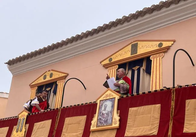 Herodes, desde el balcón del antiguo Ayuntamiento.