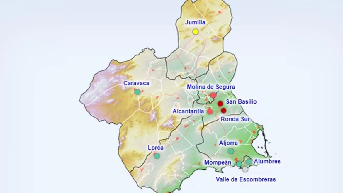 Segundo día consecutivo con mala calidad del aire en Murcia