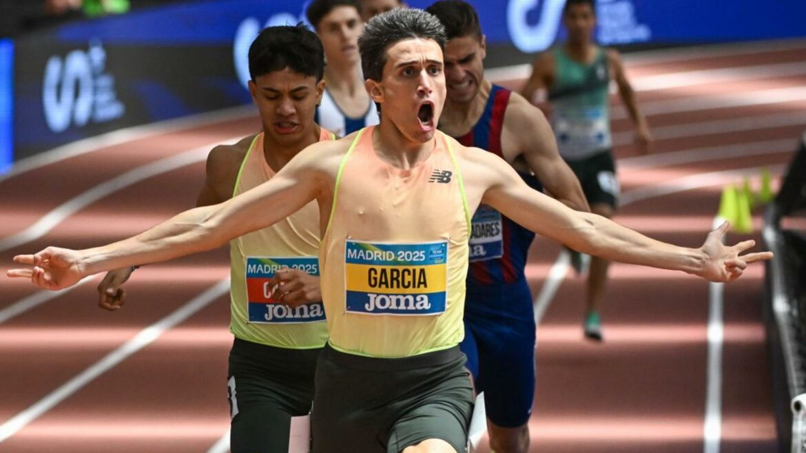 Mariano García, campeón de España de 800 metros