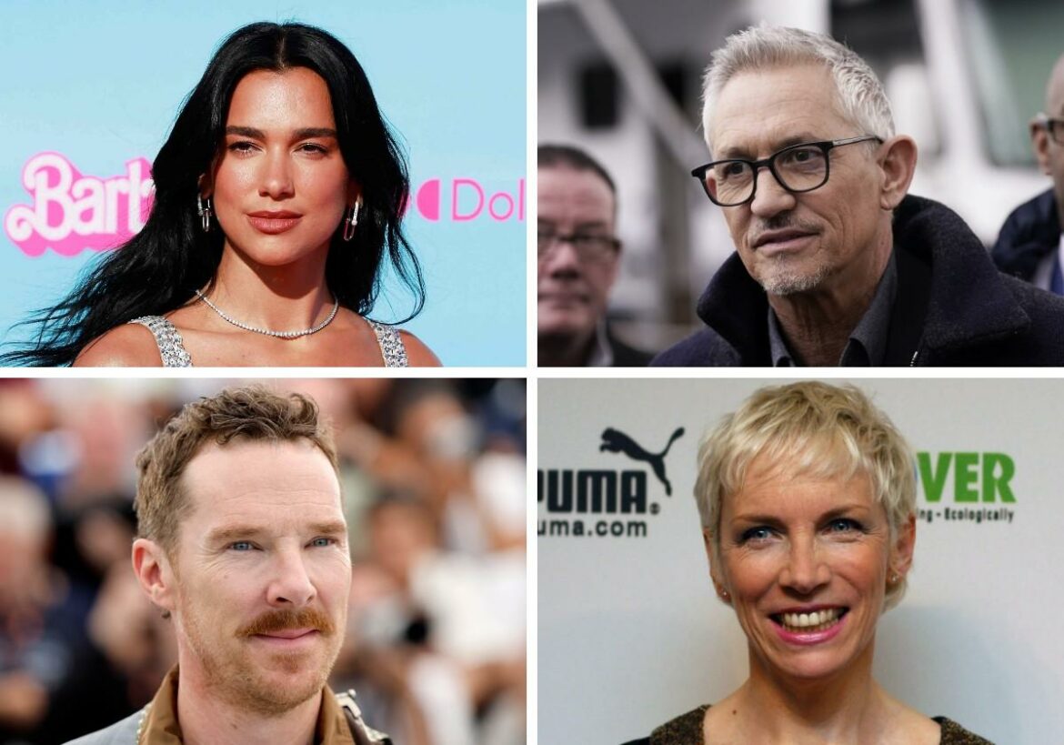 Dua Lipa y otros 300 famosos británicos piden suspender la venta de armas a Israel