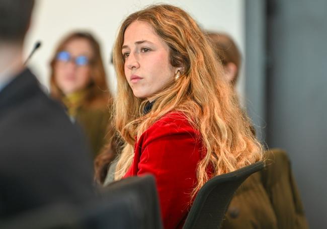 Elena Viudes, en uno de los encuentros organizados en el campus.
