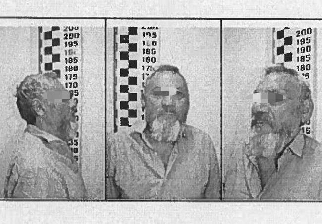 Ficha policial del detenido.