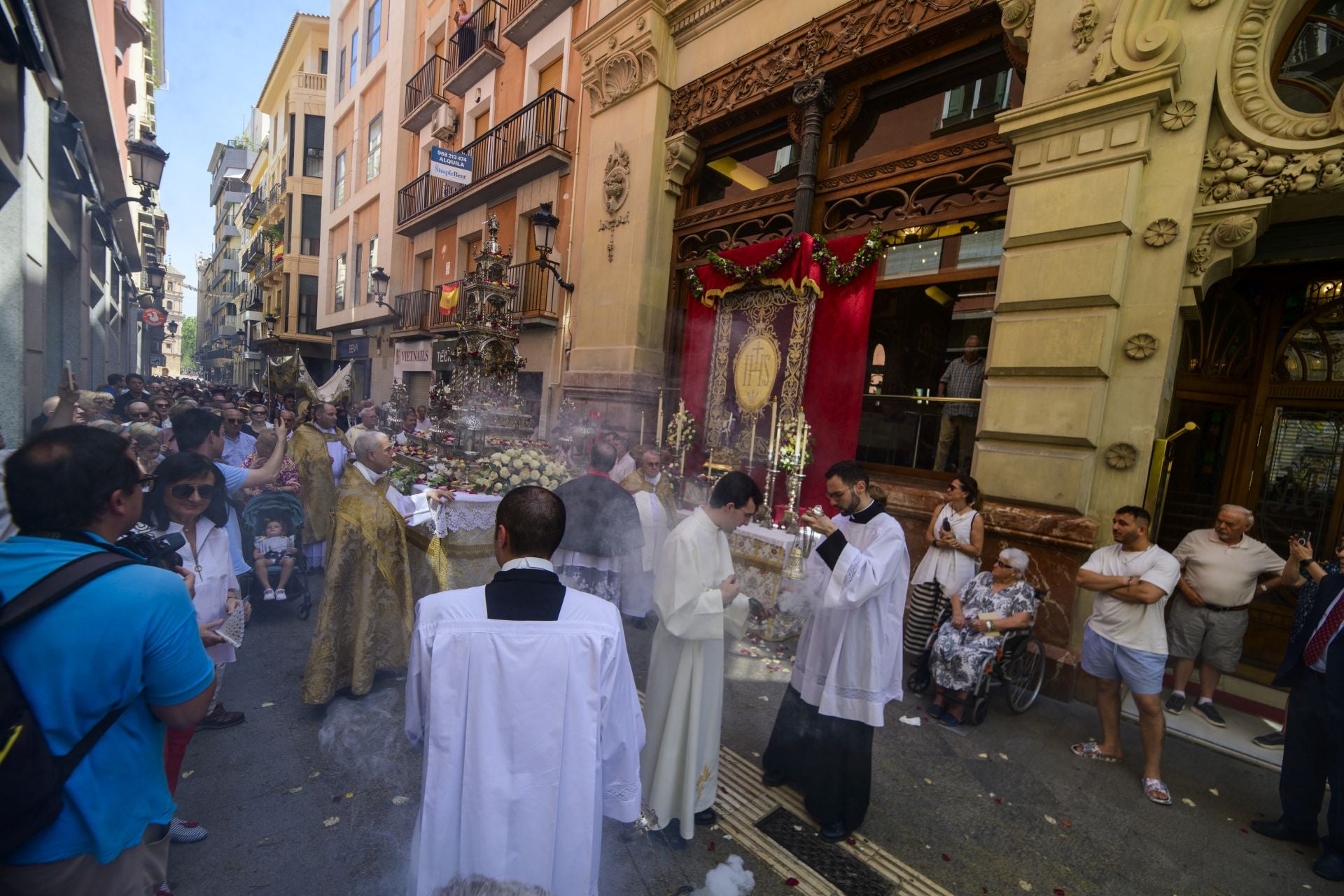 La procesión del Corpus Christi de Murcia, en imágenes