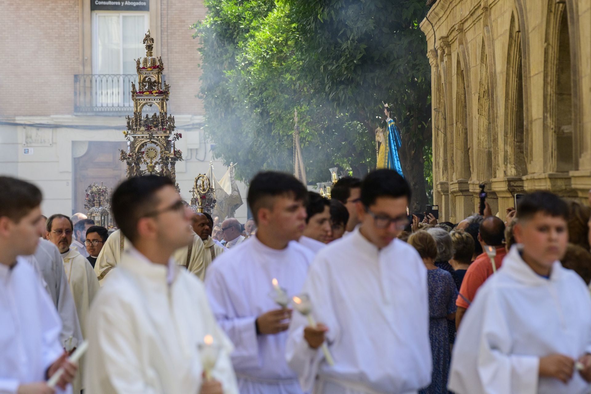 La procesión del Corpus Christi de Murcia, en imágenes