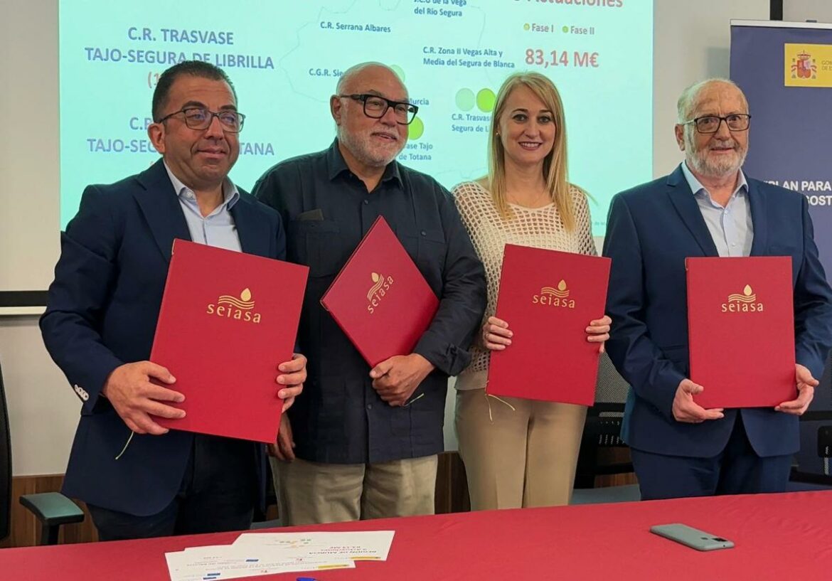El Ministerio invierte 6,8 millones para mejorar la eficiencia del regadío en Totana y Librilla