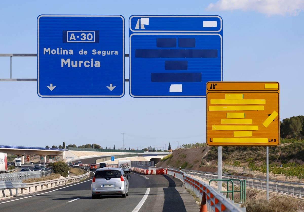 Imagen de la conexión entre la autovía A-30 y el Arco Noroeste.