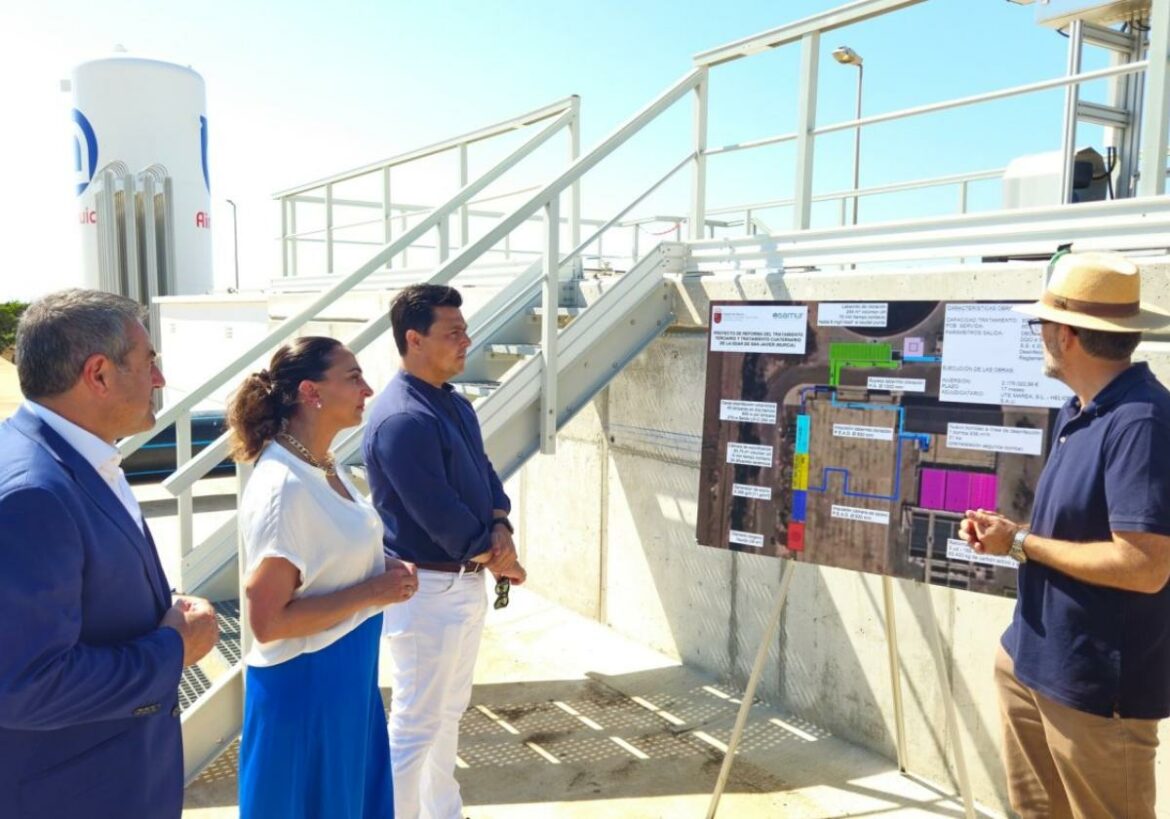 La depuradora de San Javier mejora su técnica para reutilizar el agua para riego