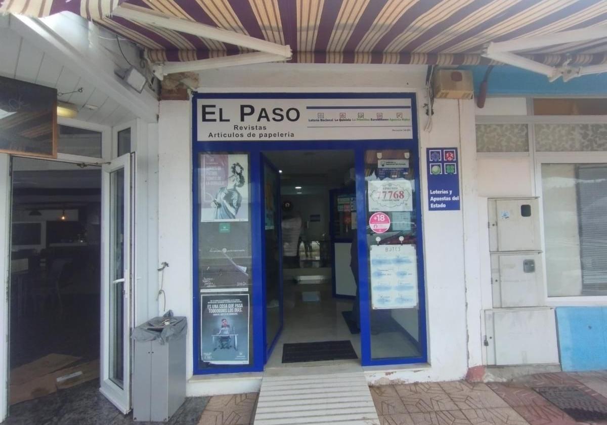 Administración de Cabo de Palos donde se vendió un primer premio de la Lotería Nacional de este sábado.