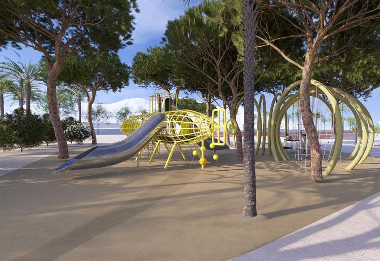 Nueva zona de juegos infantiles.