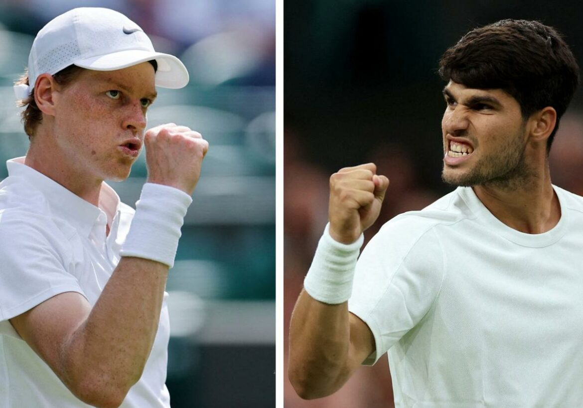 La final de Wimbledon entre Carlos Alcaraz y Jannik Sinner, en directo