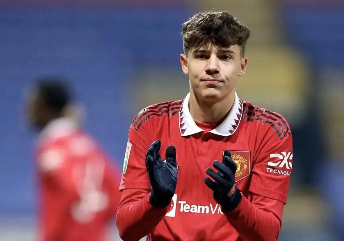 Marc Jurado, en su etapa en el Manchester United