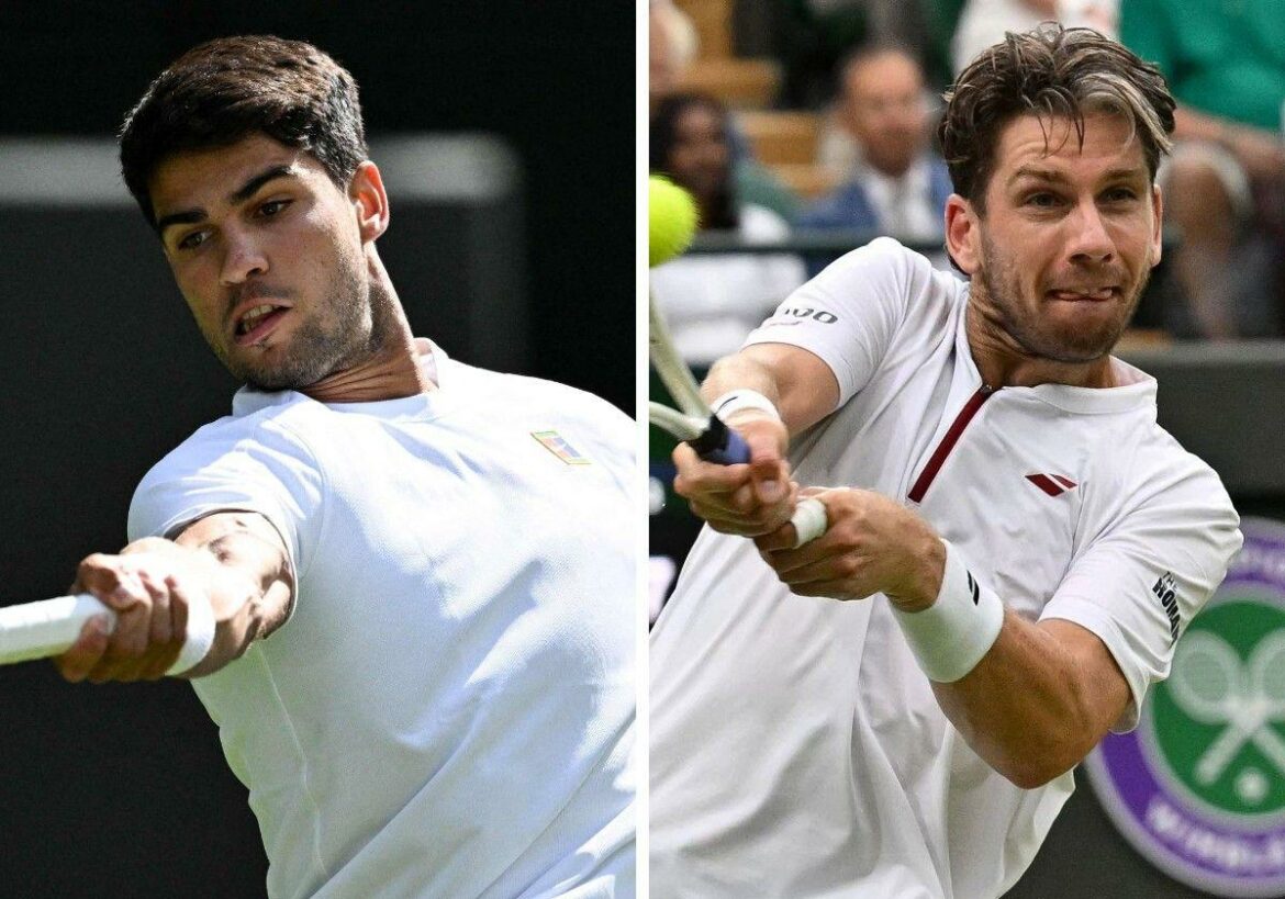 Horario y dónde ver el partido de Carlos Alcaraz contra Cameron Norrie en Wimbledon