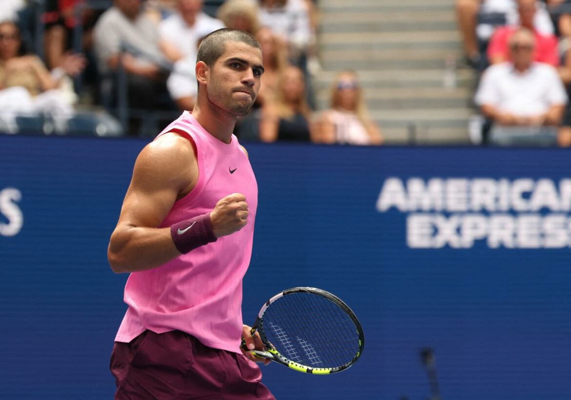Carlos Alcaraz, sin tachones, a la segunda semana del US Open