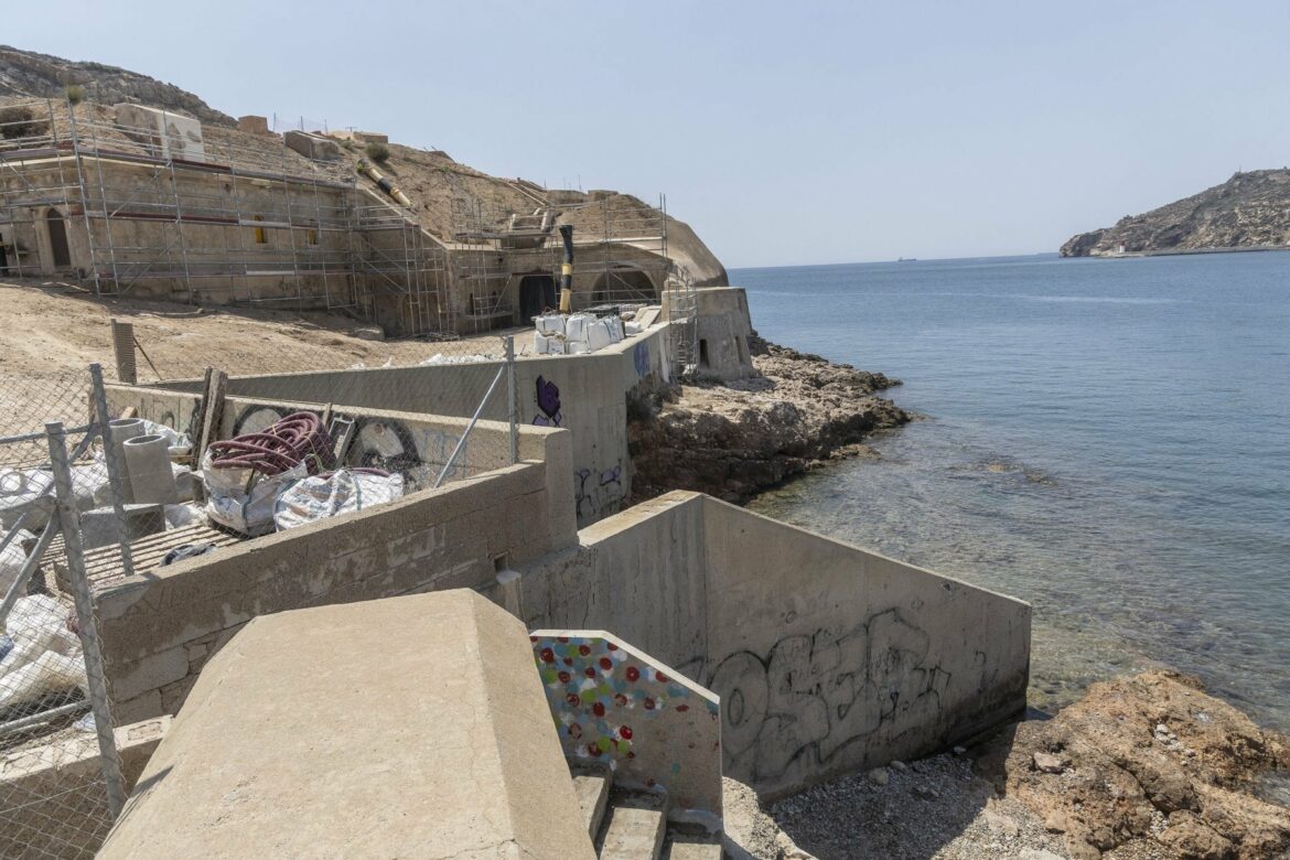 La batería de San Leandro de Cartagena abrirá como centro de interpretación del sistema defensivo antes de final de año