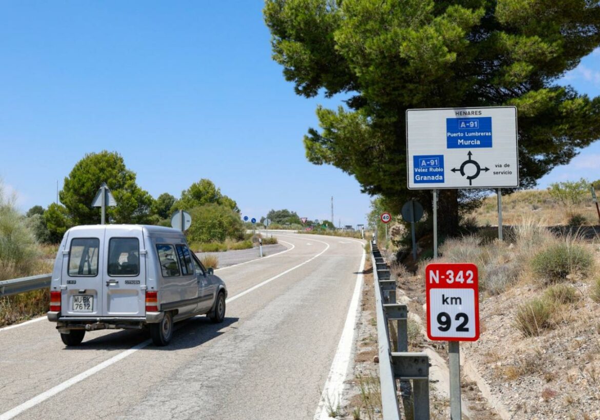 El Ministerio reparará la carretera N-342 para mejorar la conexión de Lorca con Puerto Lumbreras