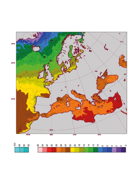La elevada temperatura del Mediterráneo eleva el riesgo de danas en otoño
