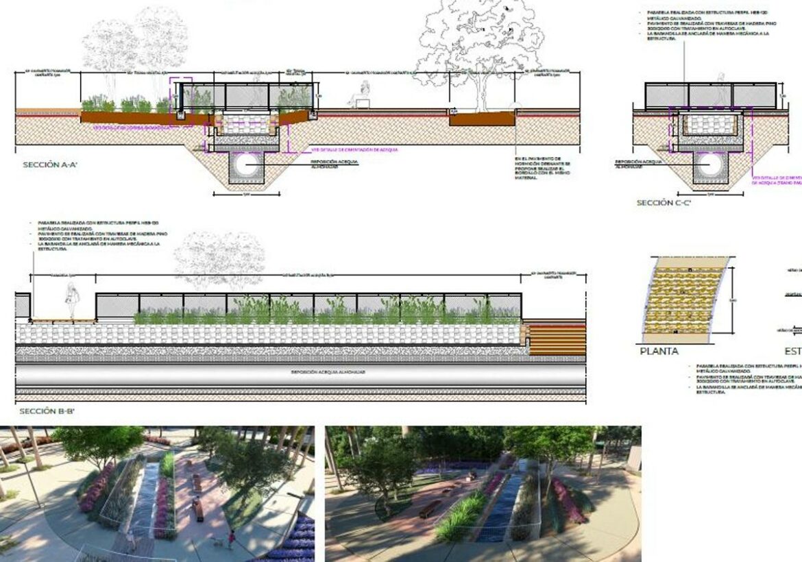 Polémica por la recreación ornamental de una histórica acequia en el futuro Parque Metropolitano de Murcia