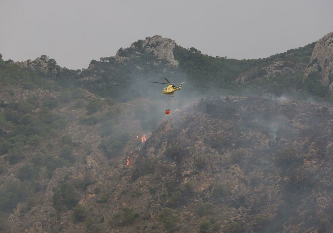 Declarados varios incendios en Cieza, Moratalla y Abarán tras la caída de rayos